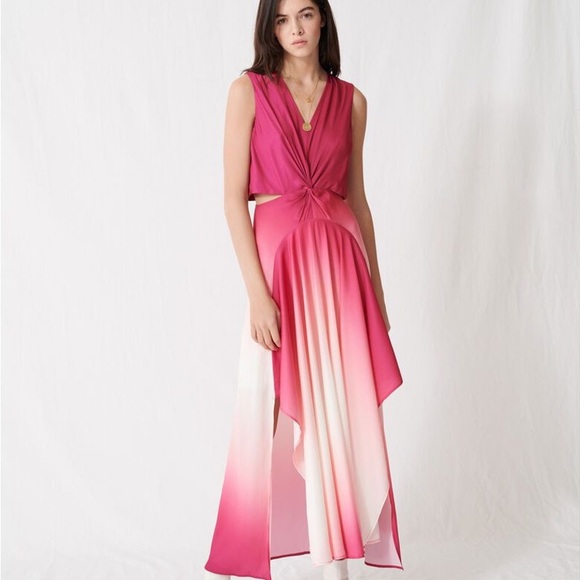 Maje PINK Women's Resia Sleeveless Ombre Maxi Dress - Main Image
